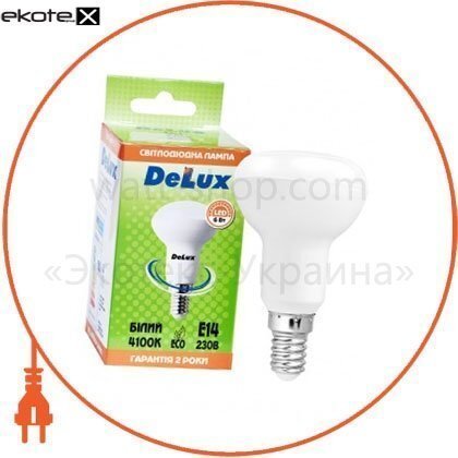 Delux 90011748 лампа светодиодная delux fc1 6 вт r50 2700k 220в e14 теплый белый