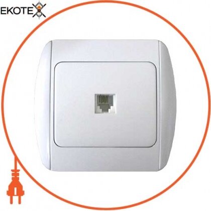 Розетка e.install.stand.814P1 телефонна одинарна, Enext, s035013