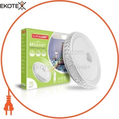Світлодіодний EUROLAMP LED Світильник музичний SMART LIGHT 70W Mozart 3000-6500K, Eurolamp, LED-SLM-70W-N15(deco)