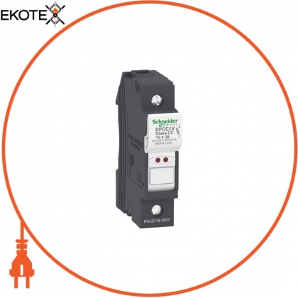 TeSyS fuse-disconnector 1P 30A - fuse class CC - blown fuse indicator, Schneider, DFCC1V
