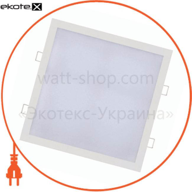 Панель вбудована LED 18W 2700K 1170Lm 165-260V 219,5мм. квадратна біла , Horoz Electric, 056-005-0018-010
