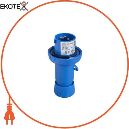 Кабельна вилка, швидка 16А 2p + e IP67 200 ... 250В, Schneider, PKX16M723