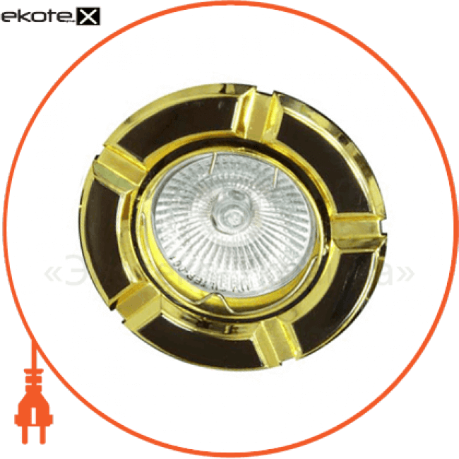 Feron 17632 встраиваемый светильник feron 098 r-50 черный золото 17632