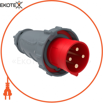 Вилка переносна ССІ-034 63А-6ч/380-415В 3Р+РЕ IP67 MAGNUM IEK, IEK, PSN02-063-4