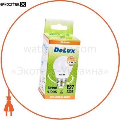 Delux 90002761 лампа светодиодная delux bl50p 5 вт 4100k 220в e27 белый