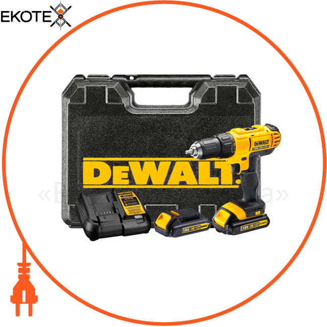 Дриль-шуруповерт акумуляторна DeWALT DCD771C2, DeWALT, DCD771C2