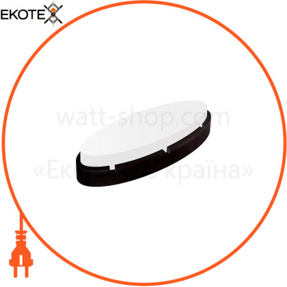 Світильник ERKA 1165D.i LED-Black-B, настінний з вбудованим датчиком руху, 12 W, 4200K, овальний, білий, IP 65, ERKA, 116535