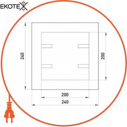 Enext s0100036 дверцы металлические ревизионные  e.mdoor.stand.200.200 200х200м