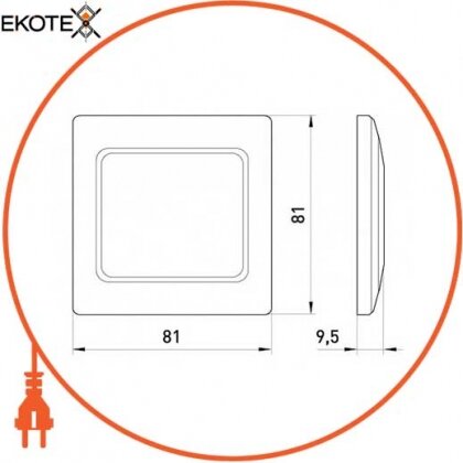 Enext ins0040084 рамка e.lux.12094l.1.fr.wp.white для влагозащищенные розетки, белая