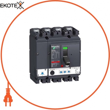 4П4Т Автоматичний вимикач MICROLOGIC 2.2 100A NSX100N, Schneider, LV429805