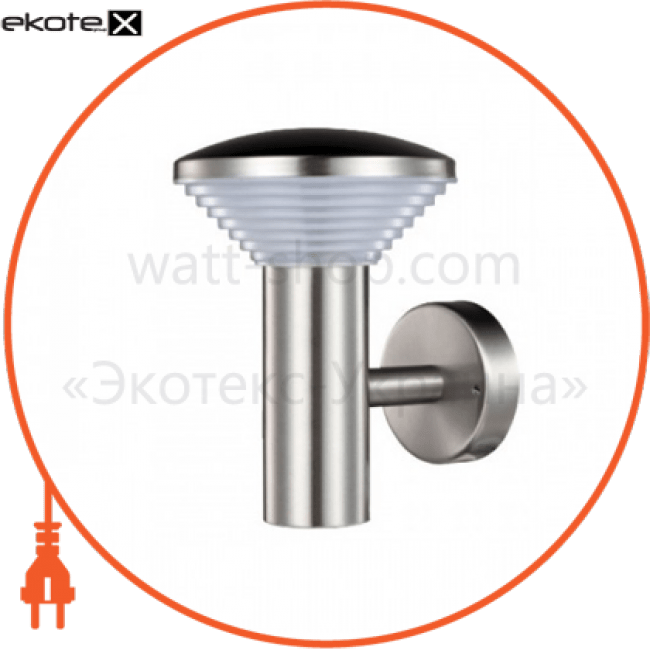 Світильник садово-парк. настінний. нерж. 252mm IP44 . 9W SMD LED 4000K 684lm 220-240v, Horoz Electric, 076-016-0002