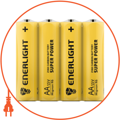 Батарейка ENERLIGHT Super Power AA FOL 4, Enerlight, 80060204