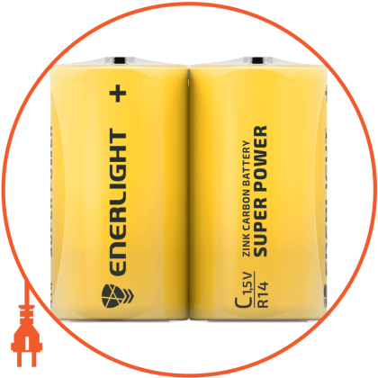 Батарейка ENERLIGHT Super Power C FOL2, Enerlight, 80140202