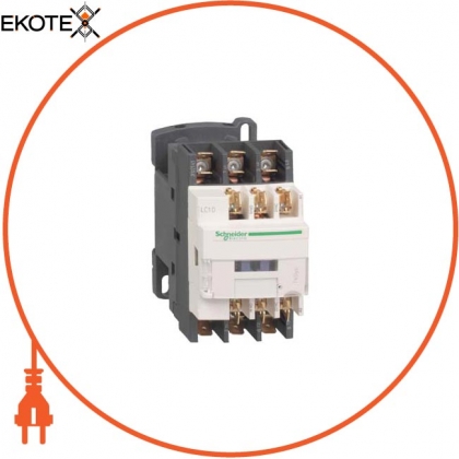 TeSys D contactor - 3P (3 NO) - AC-3 - <= 440 V 9 A - 24 V AC coil, Schneider, LC1D099B7