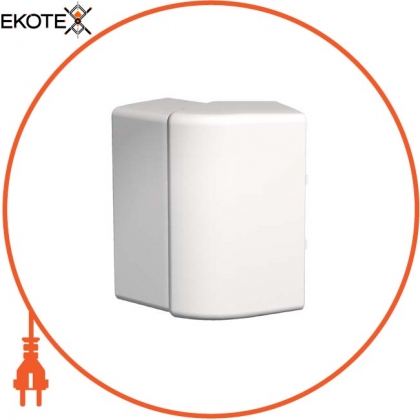 Тримач кабелю 45 - зовнішній кут - 75 x 55 mm - PC / ABS - polar white, Schneider, ISM10102P