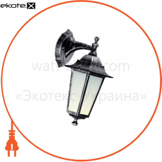 світильник садово-парковий PALACE A02 60Вт Е27 чорний-срібло, Delux, 10103965