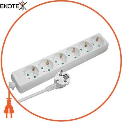 Подовжувач e.es.6.5.z.b 6 гнізд, 5м з з/к, baby protect, Enext, s042023