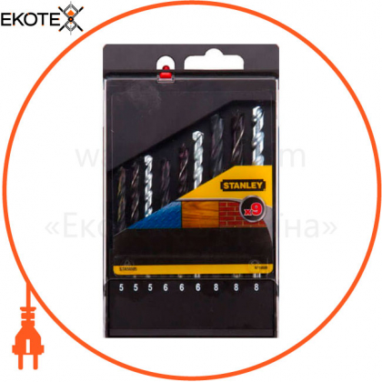 Сверл.по метал.5,0 / 6,0 / 8,0 мм + сверл.по STANLEY STA56005, STANLEY, STA56005