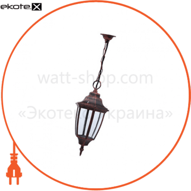 Світильник садово-парк. підвіс. Алюм. 630mm IP44 E27 220-240v мідь, Horoz Electric, 075-013-0003