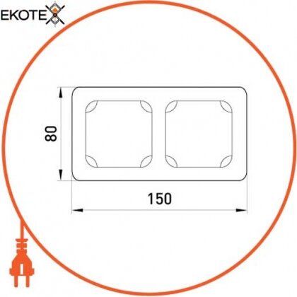 Рамка подвійна, Enext, 222