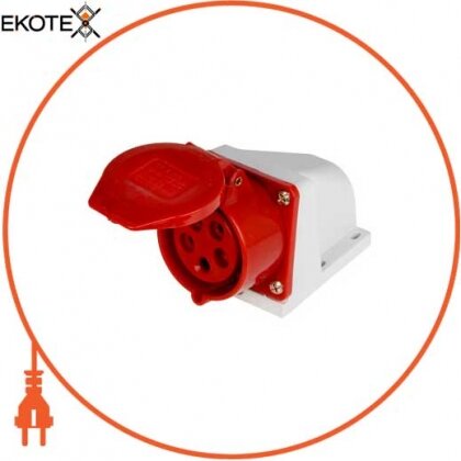 Силова розетка стаціонарна e.socket.pro.5.32, 5п., 380В, 32А (125), Enext, p012008