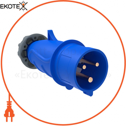 Вилка переносна ССІ-013 16А-6ч/200-250В 2P+PE IP44 MAGNUM IEK, IEK, PSN01-016-3