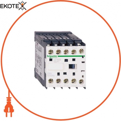 TeSys K contactor - 3P - AC-3 <= 440 V 12 A - 1 NO aux. - 24 V AC coil, Schneider, LC1K12105B7