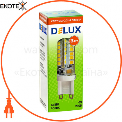Лампа светодиодная DELUX G9E 3Вт 4000K 220В G9
