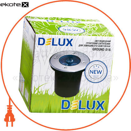 Delux 90014246 светильник внешний delux ground 016 led 3*1w 5000к 220v ip67