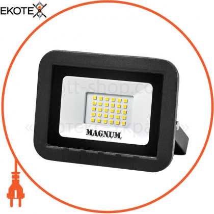 Прожектор світлодіодний MAGNUM FL ECO LED 30Вт slim 6500К IP65_