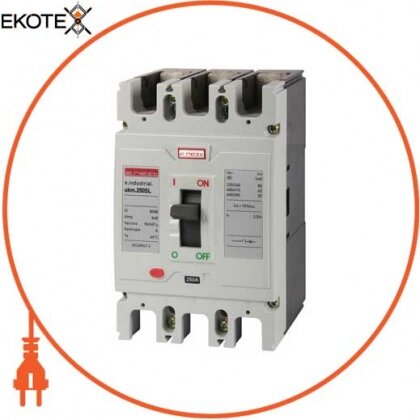 Enext i0660003 силовой автоматический выключатель e.industrial.ukm.250sl.160, 3р, 160а