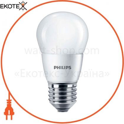 Philips 929001887107 лампа светодиодная philips ess ledluster 6.5-75w e27 840 p45ndfr rca