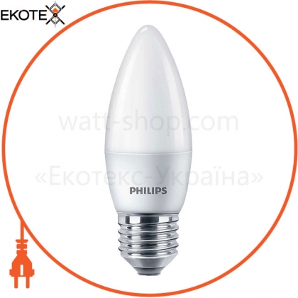 Philips 929001887207 лампа светодиодная philips ess ledcandle 6.5-75w e27 840 b35ndfr rca