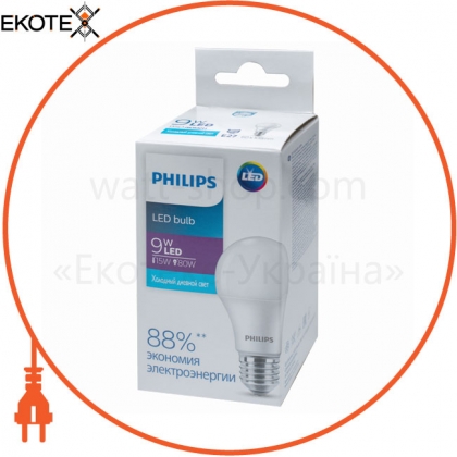 Philips 929002299467 ecohome led bulb 9w e27 6500k 1pf / 20rca