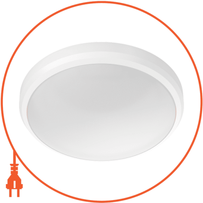 Світильник DORIS CL257 EC RD 6W 27K W HV IP44 06, білий, Philips, 929002367301