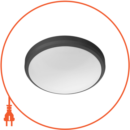 Світильник Doris Ceiling 6W 40K Black IP54 HV для ванної кімнати, чорний, Philips, 929003190901