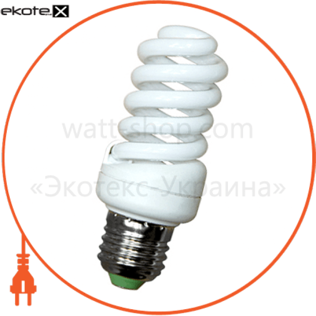 Лампа енергозберігаюча e.save.screw.E27.11.2700, тип screw, патрон Е27, 11W, 2700 ДО, Enext, l0250004