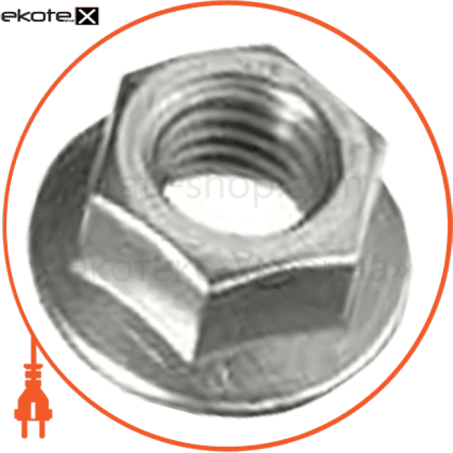 Гайка зубчата з різьбою М8 e.metiz.nut.1.6 KR.2.08, Enext, m1030005
