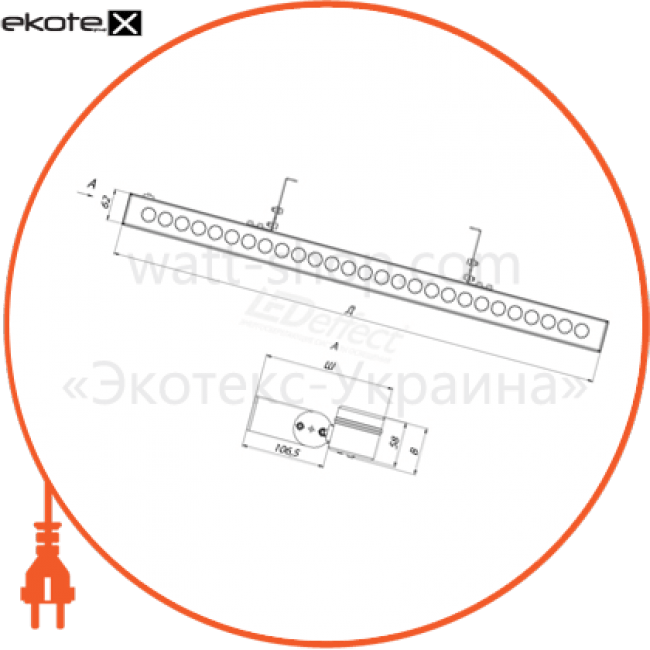 Ledeffect LE-СБУ-37-025-1512-67Х архитектор 25 вт проходные светильники с источником питания