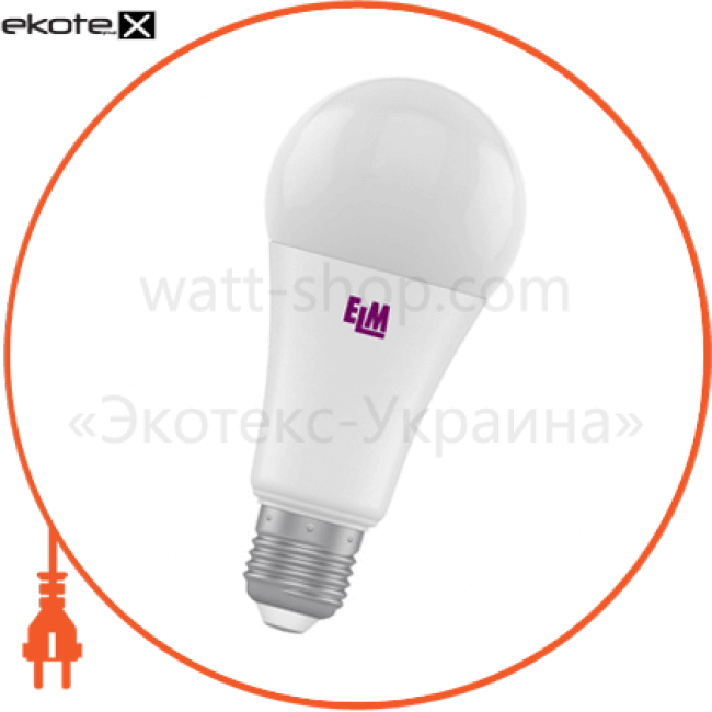 B67 20W PA10L E27 3000, ELM, 18-0135
