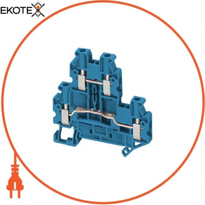 Schneider NSYTRV44DBL linergy проходной клеммный блок - 4мм? 30a 2-уровн. 1x1 винтовой - синий