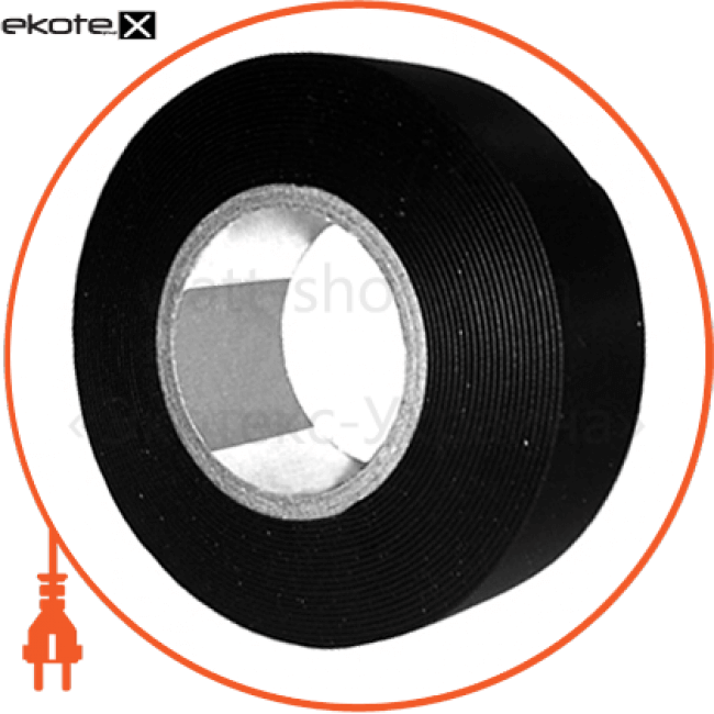 Enext p054001 самовулканизирующая изолента e.tape.sf.5. black 0, 8ммх25ммх5м, черный