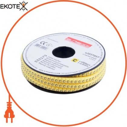 Enext s2037057 маркер кабельний e.marker.stand.1.2.5.c, 1-2,5 кв.мм, c, 1000 шт