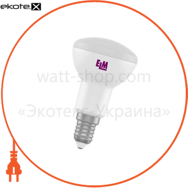 R50 5W PA10L E14 4000, ELM, 18-0104