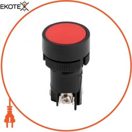 Enext p0810129 кнопка пластиковая с фиксацией e.mb.eh145 красный 1no+1nc