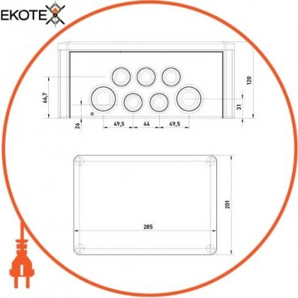 Коробка розподільна Obo Bettermann T 350, Enext, 2007125