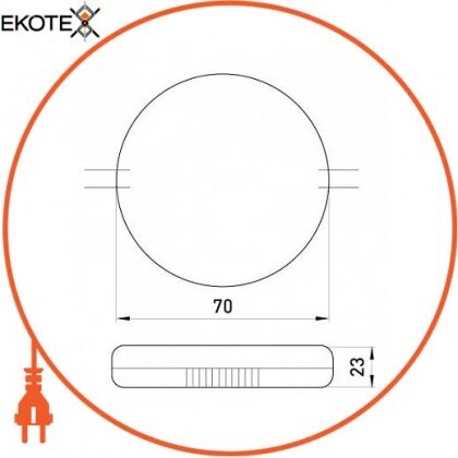 Трансформатор електронний e.trans.electron.round.230.12.60, круглий, Enext, l011017