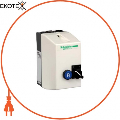 TeSys LE - закритий стартер DOL - 9 A - 230 V AC coil - selector 2 pos + reset, Schneider, LE1D09P7A13