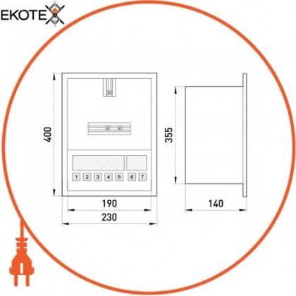 Enext s0100004 корпус e.mbox.stand.w.f1.08.z металлический, под 1-ф. счетчик, 8 мод., встраиваемый, с замком