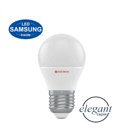 Лампа світлодіодна куля ELECTRUM 6W E27 3000K  A-LB-1010, Electrum, A-LB-1010.